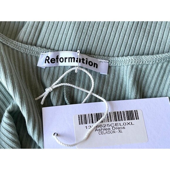 Reformation Ashlee Midi Dress XL Strappy Open Back Minimalist Modern Soft Glam - Picture 7 of 13